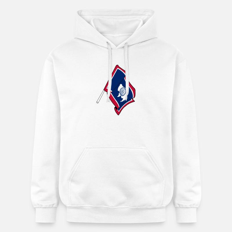 Drapeau du Wyoming - Sweat à capuche Softstyle® Gildan Unisexe - blanc