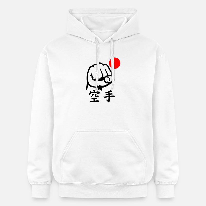 Karaté Faust / Poing - Sweat à capuche Softstyle® Gildan Unisexe - blanc