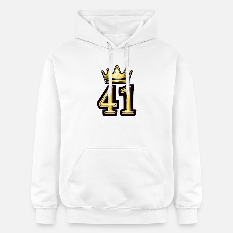 Couronne à 41 chiffres - Sweat à capuche Softstyle® Gildan Unisexe - blanc