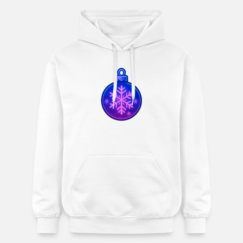 Ornement du bal de Noël - Sweat à capuche Softstyle® Gildan Unisexe - blanc