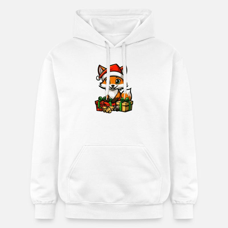 Cadeaux de Noël Fox - Sweat à capuche Softstyle® Gildan Unisexe - blanc