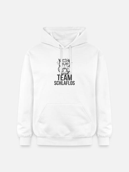 Team Sleepless – Tired Owl - Gildan Unisex Softstyle® Midweight Hoodie - white