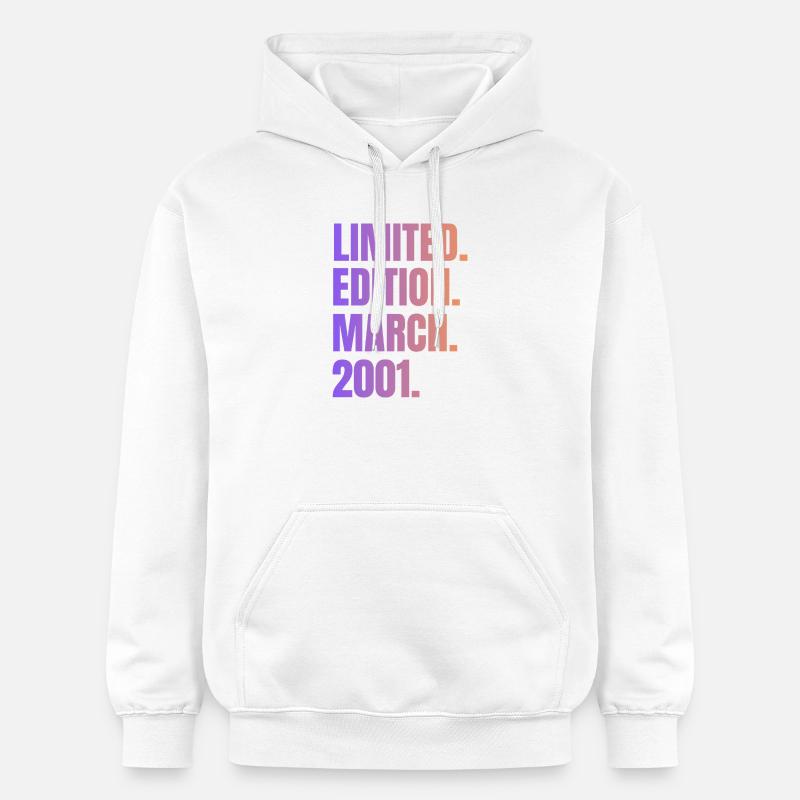Édition Limitée Mars 2001 - Sweat à capuche Softstyle® Gildan Unisexe - blanc