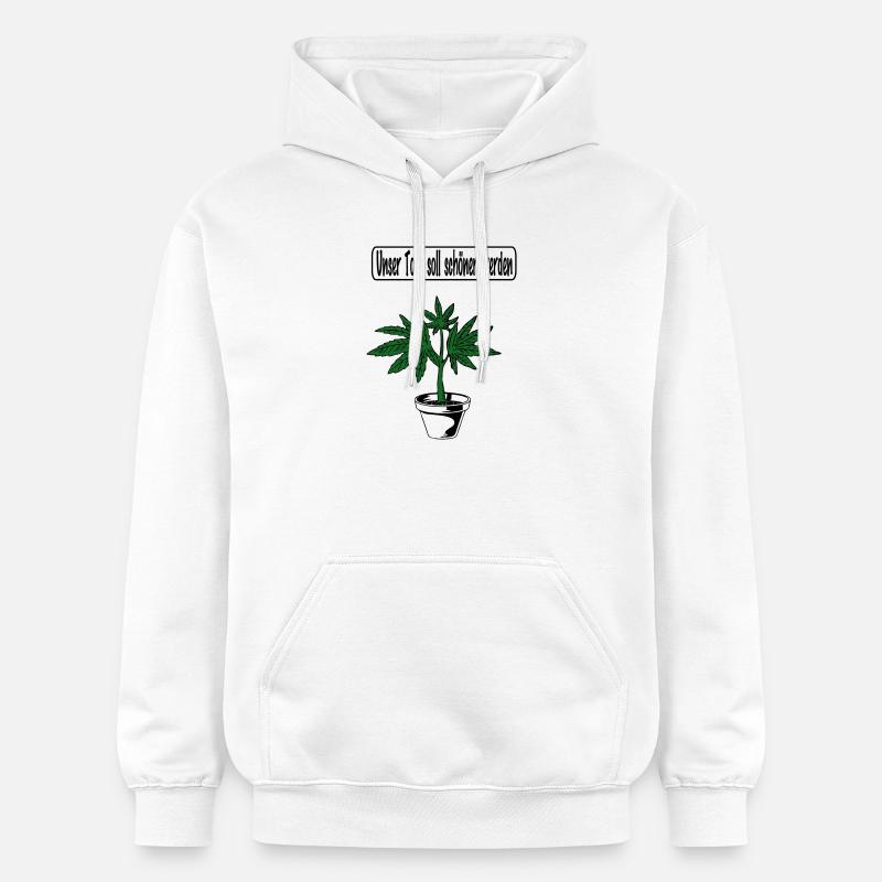 Conception du cannabis - Sweat à capuche Softstyle® Gildan Unisexe - blanc