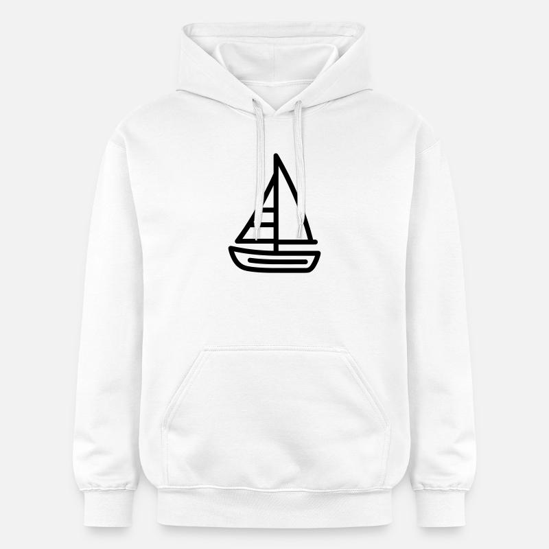 Boot - Gildan Unisex Softstyle® Midweight Hoodie - Weiß
