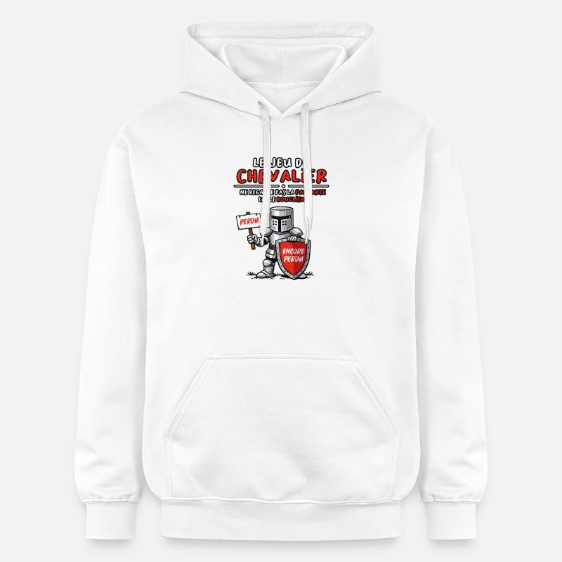 Le jeu du chevalier - Sweat à capuche Softstyle® Gildan Unisexe - blanc