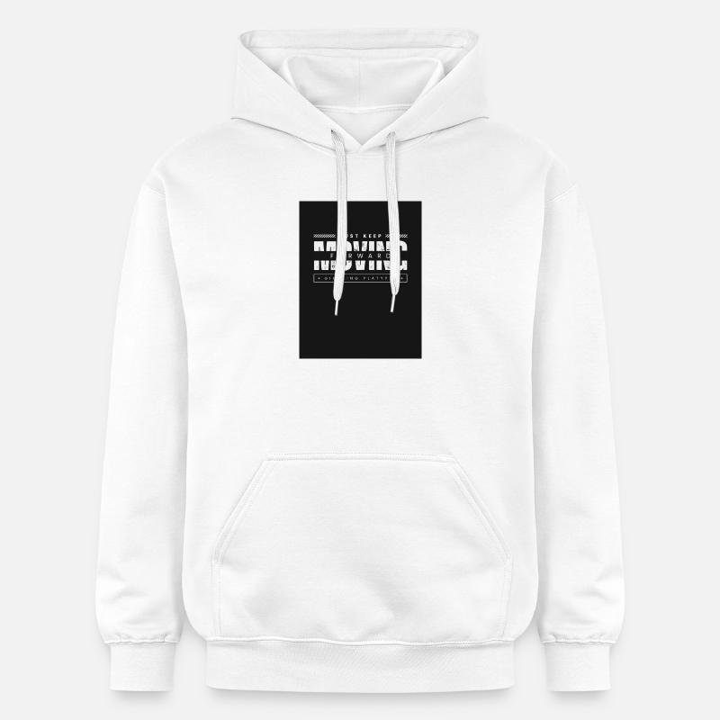 Continue simplement d’avancer, ornithorynque - Sweat à capuche Softstyle® Gildan Unisexe - blanc