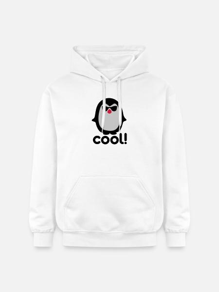 Pinguïn frais - Sweat à capuche Softstyle® Gildan Unisexe - blanc