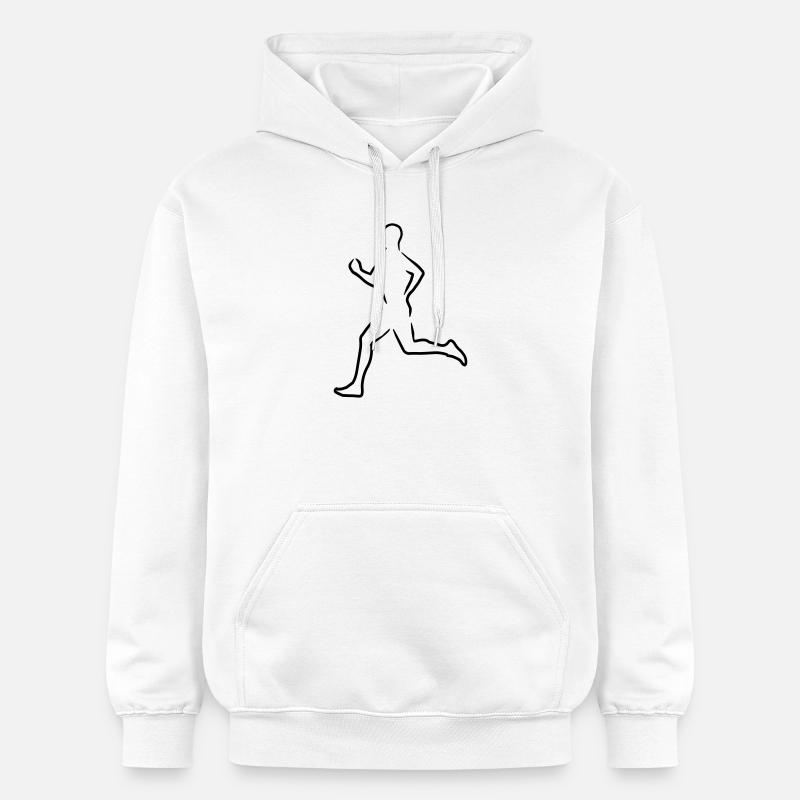 6061912 121582003 Laeufer - Sweat à capuche Softstyle® Gildan Unisexe - blanc