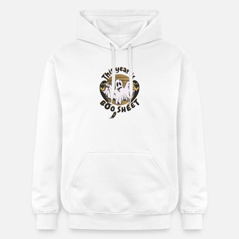 Cette année Boo is Bad - Sweat à capuche Softstyle® Gildan Unisexe - blanc