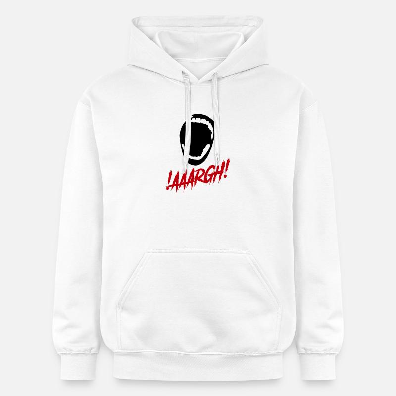 Argh!!! Crier!!! - Sweat à capuche Softstyle® Gildan Unisexe - blanc