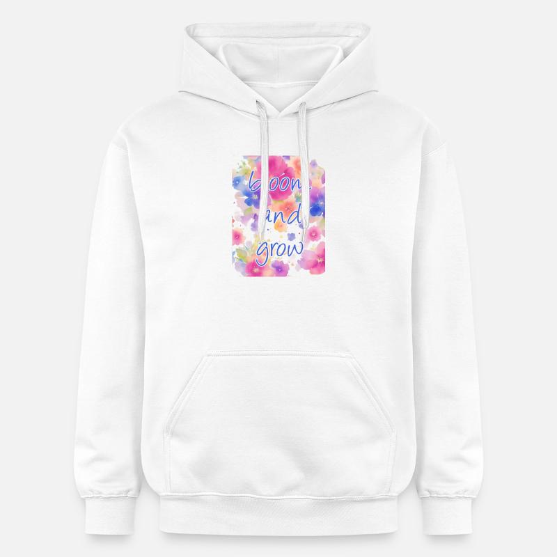bloom and grow - Gildan Unisex Softstyle® Midweight Hoodie - white