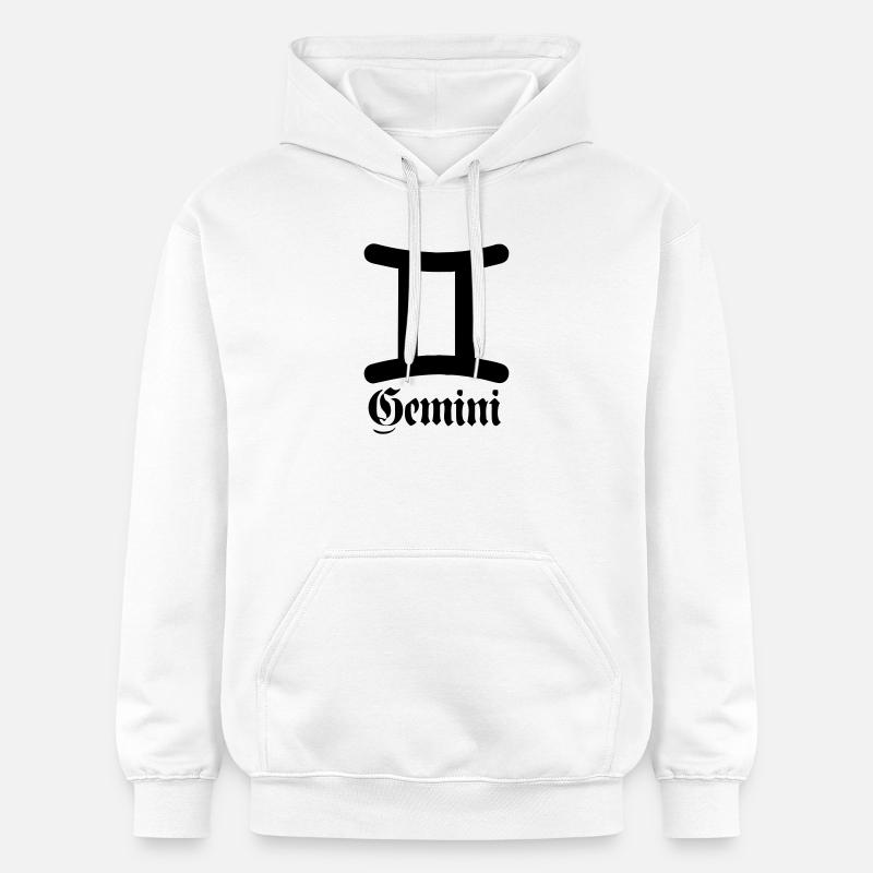 Jumeaux Gémeaux - Sweat à capuche Softstyle® Gildan Unisexe - blanc