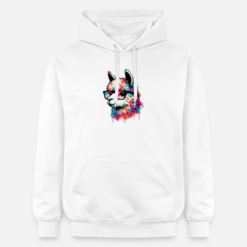 Alpaga - Sweat à capuche Softstyle® Gildan Unisexe - blanc