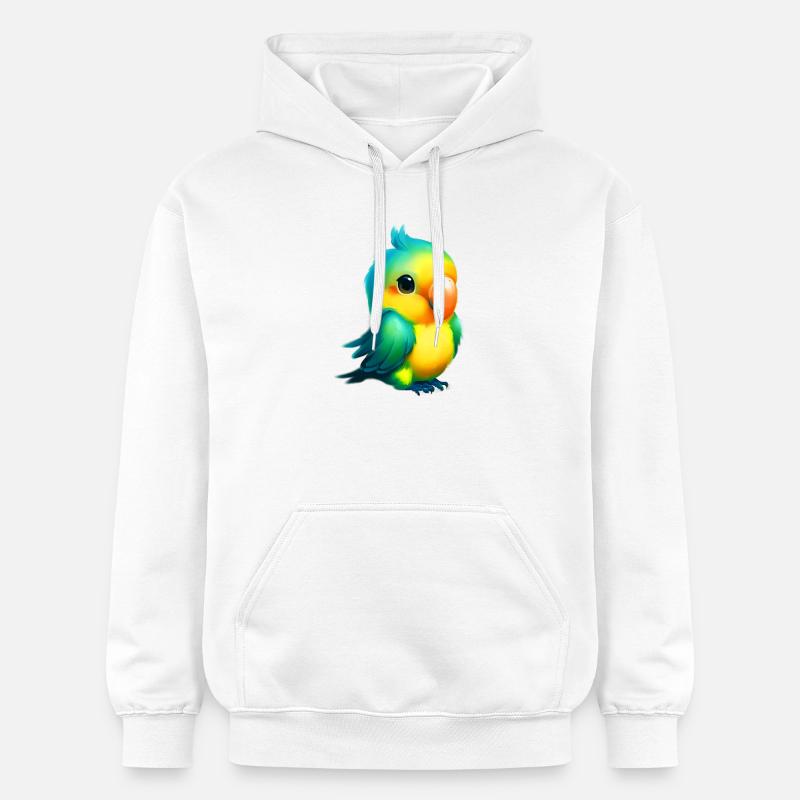 Perroquet - Sweat à capuche Softstyle® Gildan Unisexe - blanc