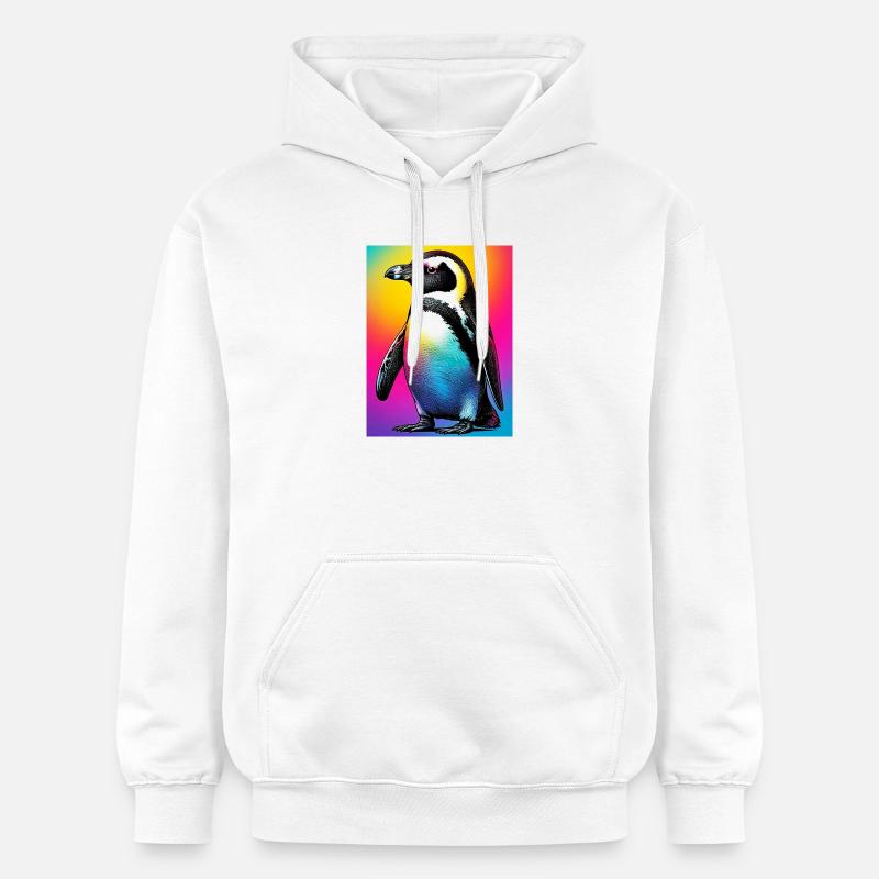 pingouin - Sweat à capuche Softstyle® Gildan Unisexe - blanc