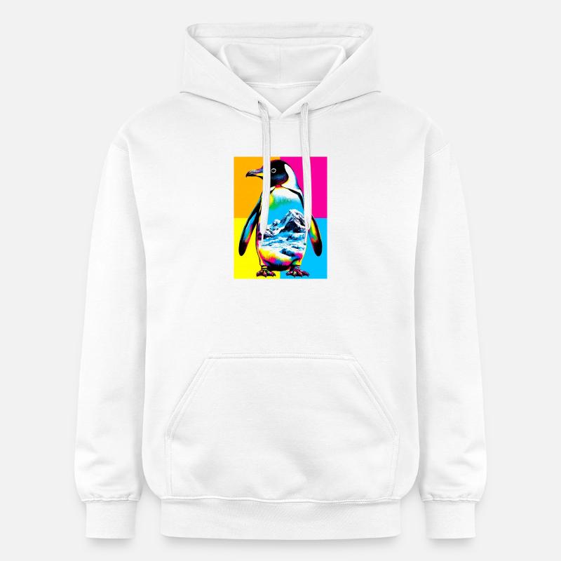 pingouin - Sweat à capuche Softstyle® Gildan Unisexe - blanc