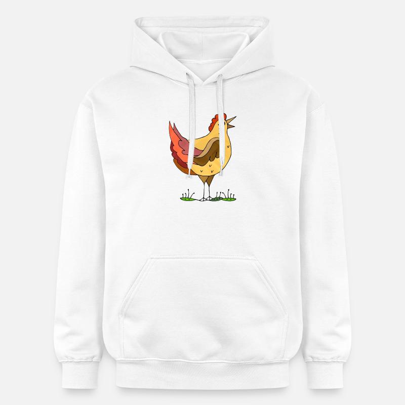 poule - Sweat à capuche Softstyle® Gildan Unisexe - blanc