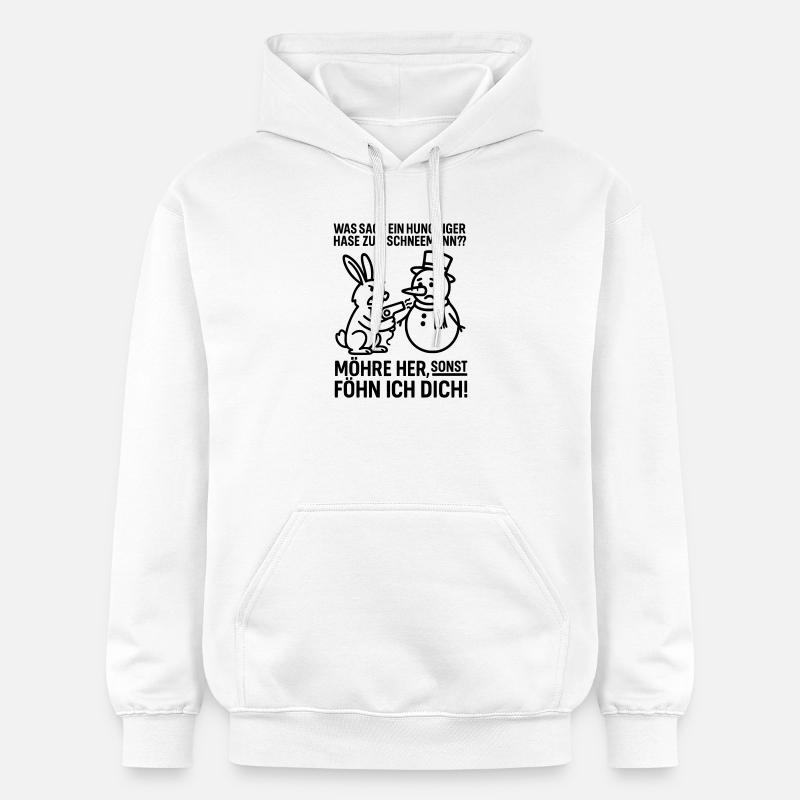 Lapin Faimé de Carotte - Sweat à capuche Softstyle® Gildan Unisexe - blanc
