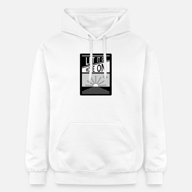 Laissez tomber. Passe à autre chose. - Sweat à capuche Softstyle® Gildan Unisexe - blanc