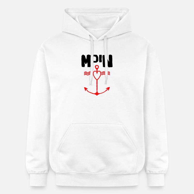 Projet de conception Moin Anker - Sweat à capuche Softstyle® Gildan Unisexe - blanc