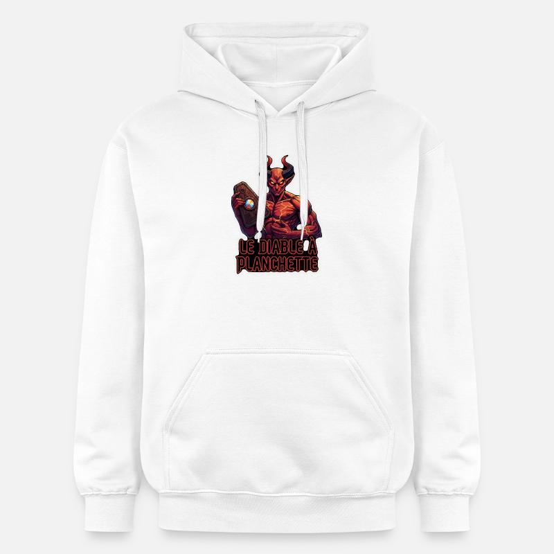 Le Diable à Planchette - Sweat à capuche Softstyle® Gildan Unisexe - blanc