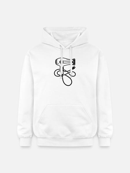Sèche-cheveux pour salon de coiffure - Sweat à capuche Softstyle® Gildan Unisexe - blanc