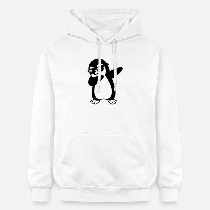 Pinguin Dab - Gildan Unisex Softstyle® Midweight Hoodie - Weiß