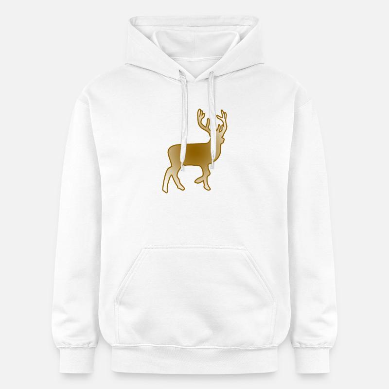 Cerf - Sweat à capuche Softstyle® Gildan Unisexe - blanc
