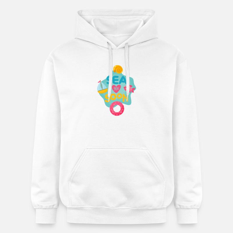 Mer Bientôt - Sweat à capuche Softstyle® Gildan Unisexe - blanc