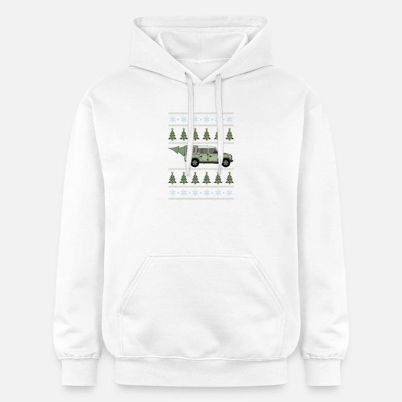 Défenseur Pickup - Arbre de Noël - Sweat à capuche Softstyle® Gildan Unisexe - blanc