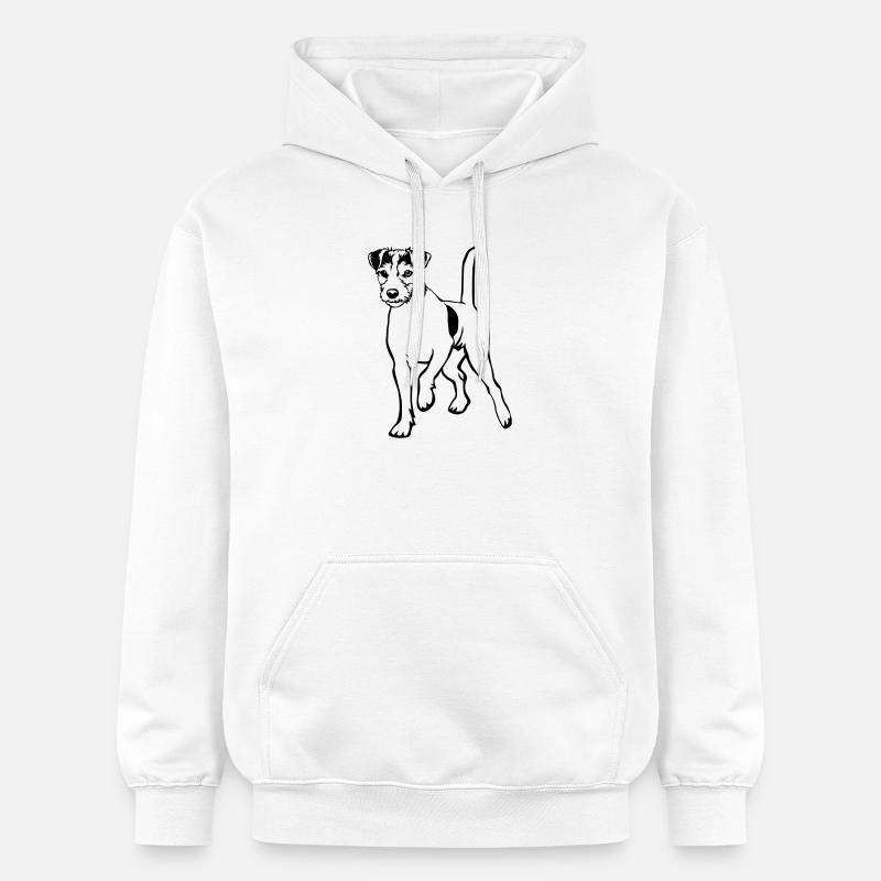 Parson Russell Terrier - Sweat à capuche Softstyle® Gildan Unisexe - blanc