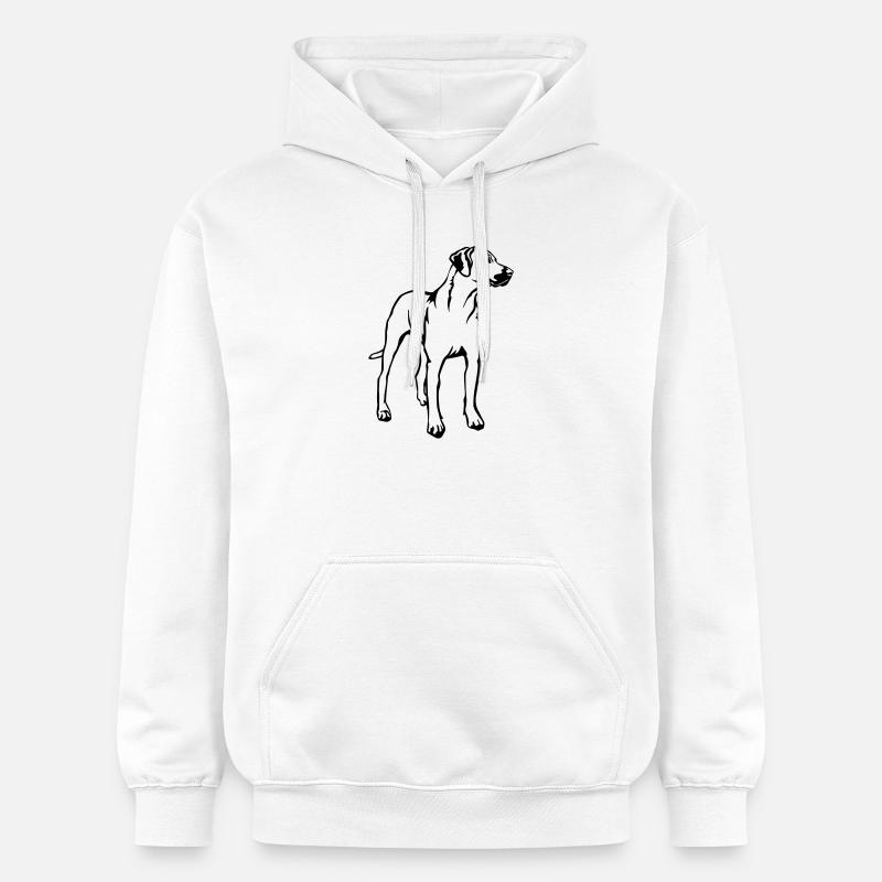 Rhodesian Ridgeback - Sweat à capuche Softstyle® Gildan Unisexe - blanc