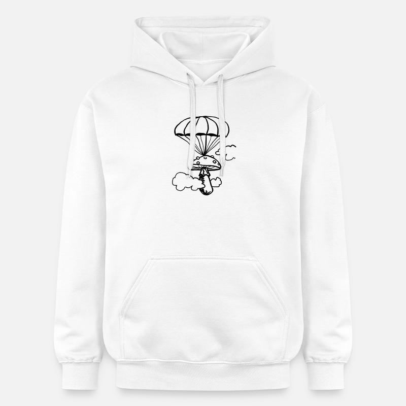 Champignon flottant - Sweat à capuche Softstyle® Gildan Unisexe - blanc