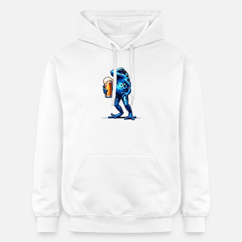 Bière Arrow Poison Frog Frog - Sweat à capuche Softstyle® Gildan Unisexe - blanc