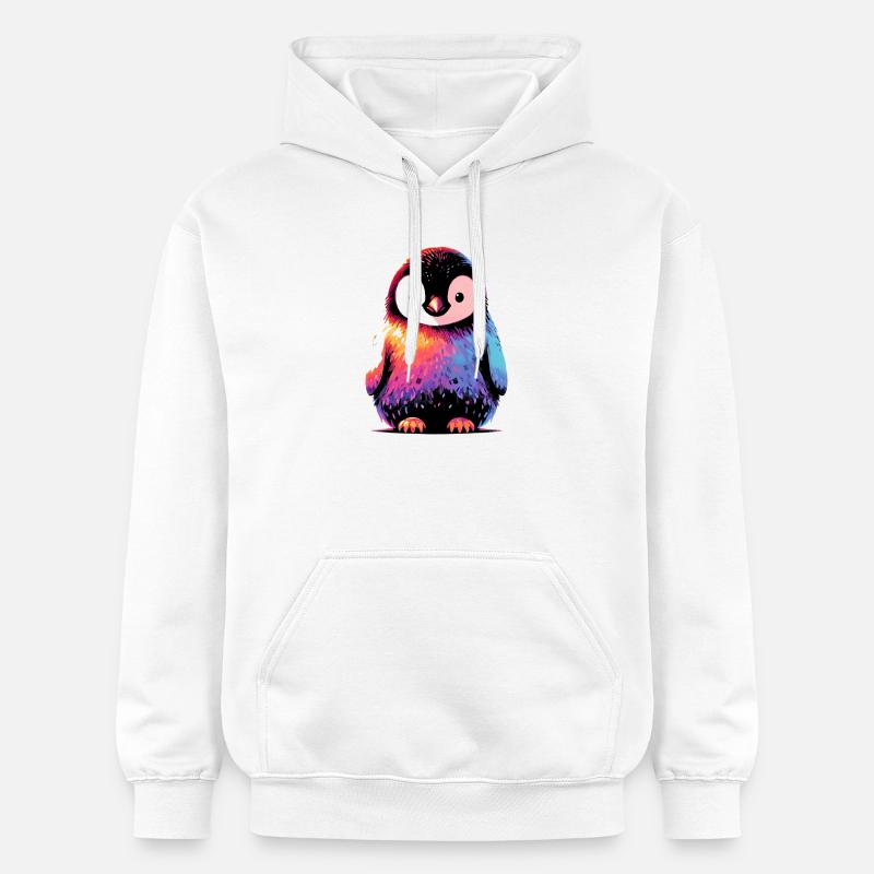 Pingouin - Sweat à capuche Softstyle® Gildan Unisexe - blanc