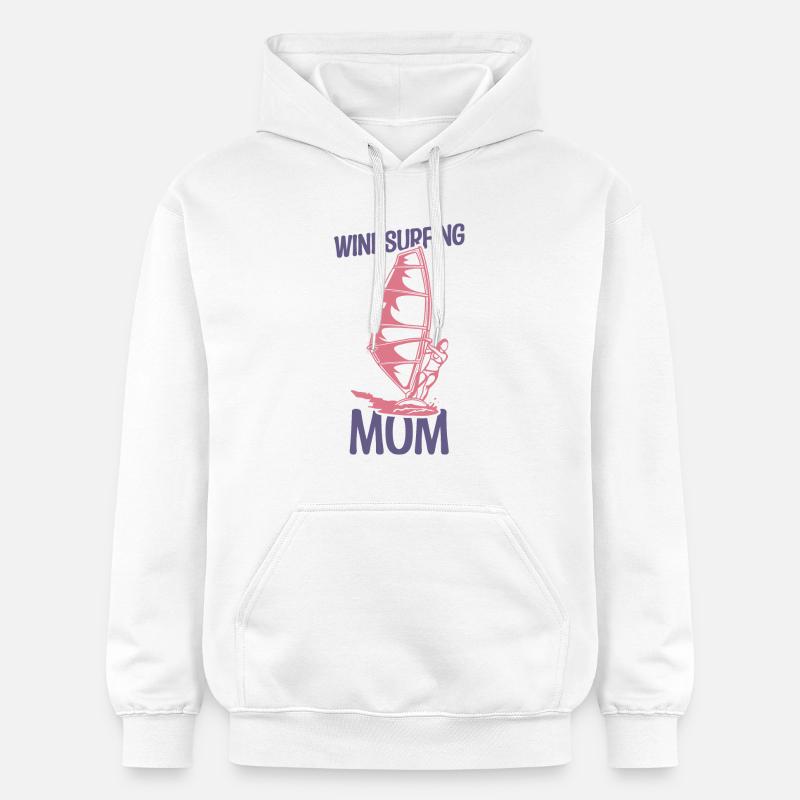 Mère de la planche à voile - Sweat à capuche Softstyle® Gildan Unisexe - blanc
