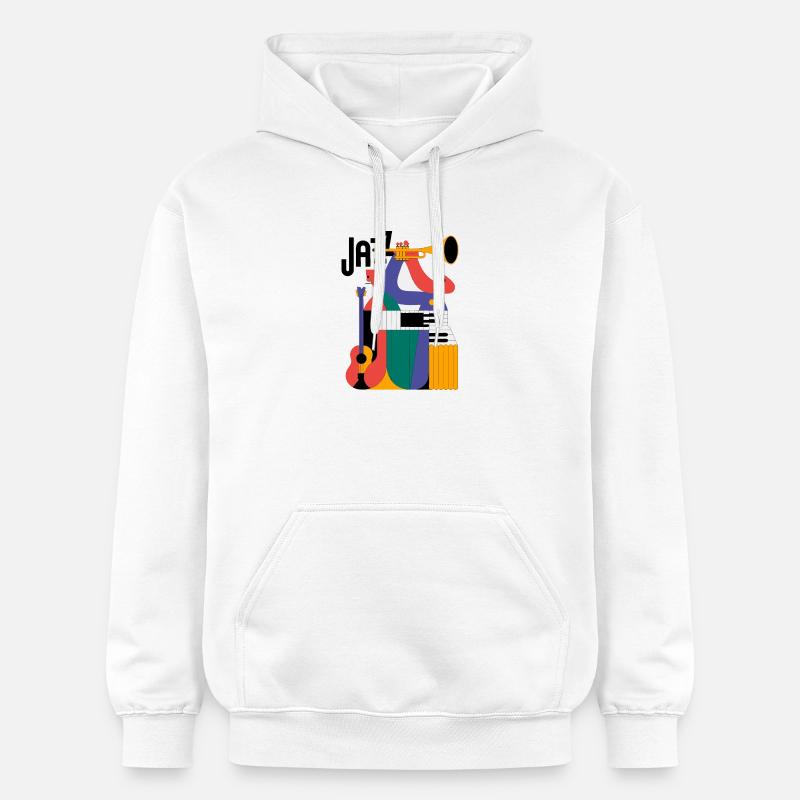 Conception de composition musicale astucieuse - Sweat à capuche Softstyle® Gildan Unisexe - blanc