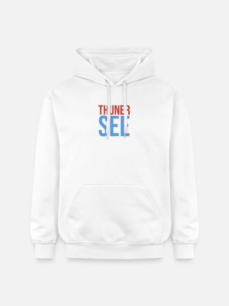 Thunersee Souvenir T-Shirt - Gildan Unisex Softstyle® Midweight Hoodie - Weiß