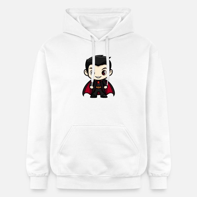 Bande dessinée de vampire - Sweat à capuche Softstyle® Gildan Unisexe - blanc