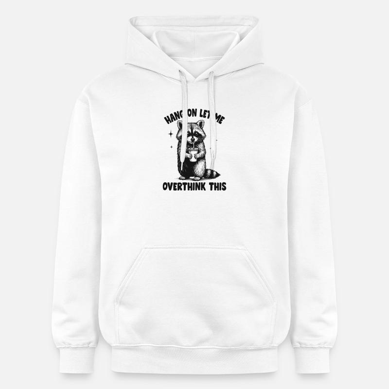 Raton Dialectique Réfléchi Satisfaction - Sweat à capuche Softstyle® Gildan Unisexe - blanc