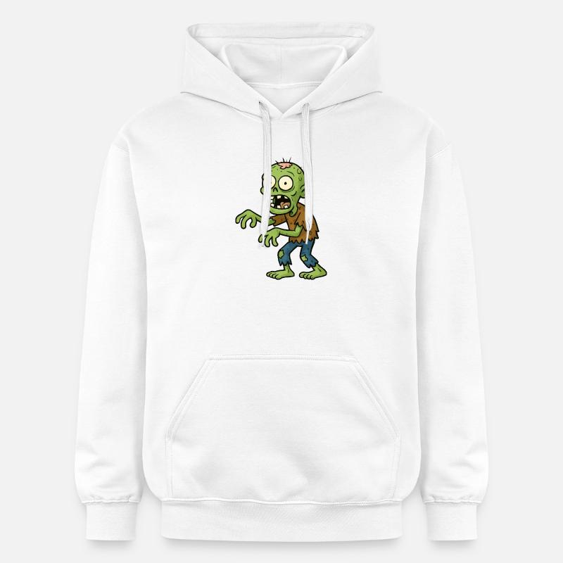 Zombie BD effrayant - Sweat à capuche Softstyle® Gildan Unisexe - blanc