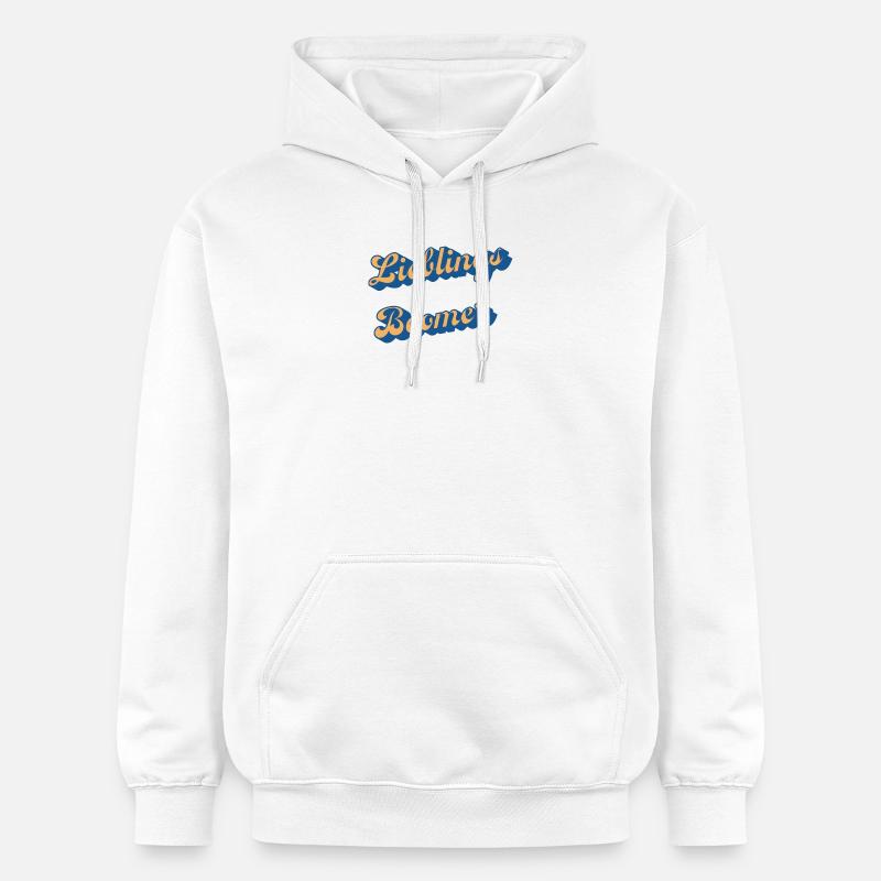 Liebings Boomer Script Logo - Sweat à capuche Softstyle® Gildan Unisexe - blanc