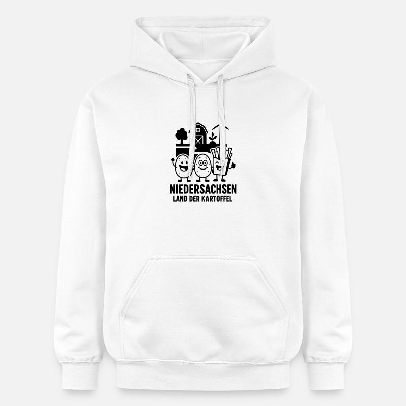 Pomme de terre Basse-Saxe - Sweat à capuche Softstyle® Gildan Unisexe - blanc