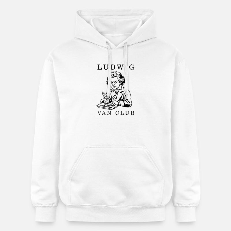 Beethoven - Sweat à capuche Softstyle® Gildan Unisexe - blanc