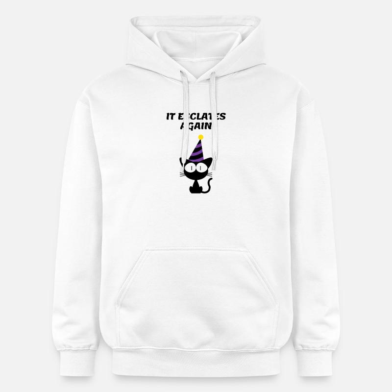 Chat - Sweat à capuche Softstyle® Gildan Unisexe - blanc