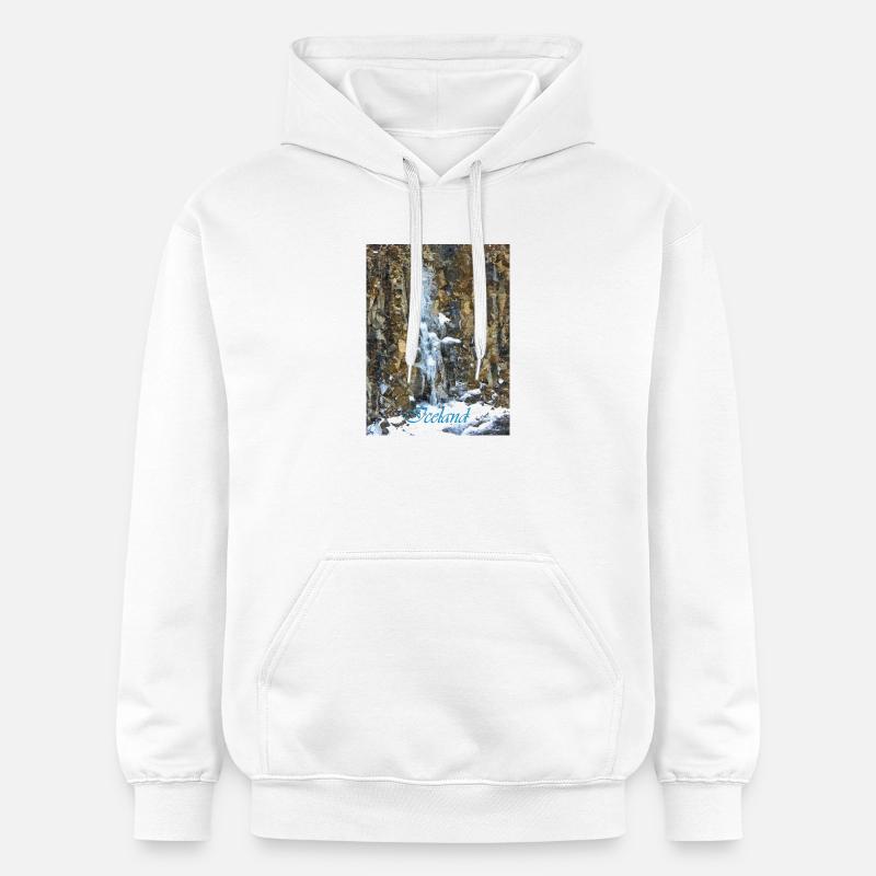 Cascade d'Islande - Sweat à capuche Softstyle® Gildan Unisexe - blanc