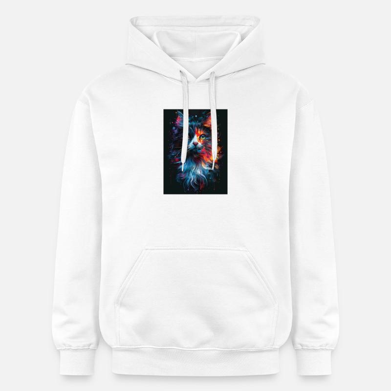 Cat_01 - Sweat à capuche Softstyle® Gildan Unisexe - blanc