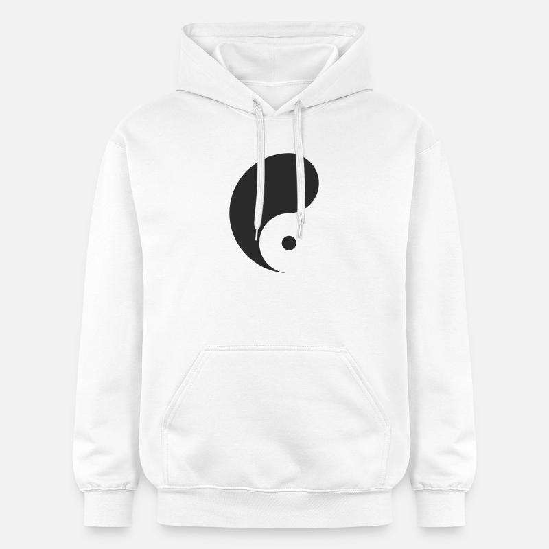 Yin - Sweat à capuche Softstyle® Gildan Unisexe - blanc