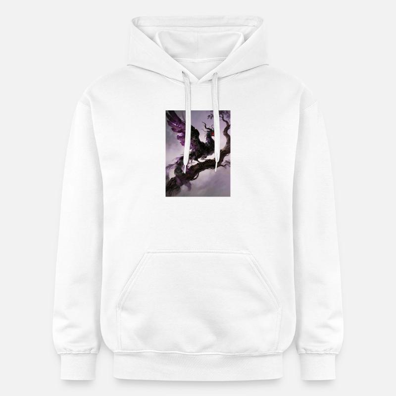 L'Apothéose du Phénix Noir : Infinité - Sweat à capuche Softstyle® Gildan Unisexe - blanc